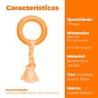 Brinquedo Mordedor Para Cachorro Argola Com Puxador De Corda