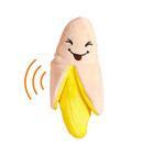 Brinquedo Mordedor Para Cachorro Banana Pelúcia Com Apito 10c