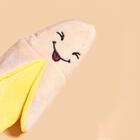 Brinquedo Mordedor Para Cachorro Banana Pelúcia Com Apito 10c