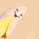 Brinquedo Mordedor Para Cachorro Banana Pelúcia Com Apito 10c