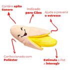 Brinquedo Mordedor Para Cachorro Banana Pelúcia Com Apito 10c