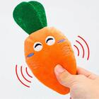 Brinquedo Mordedor Para Cachorro Cenoura Pelúcia Com Apito 15