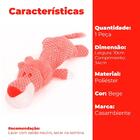 Brinquedo Mordedor Para Cachorro Grande Leão Pelúcia Com Apit