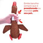Brinquedo Mordedor Para Cachorro Pato Marrom 31cm - Casambien