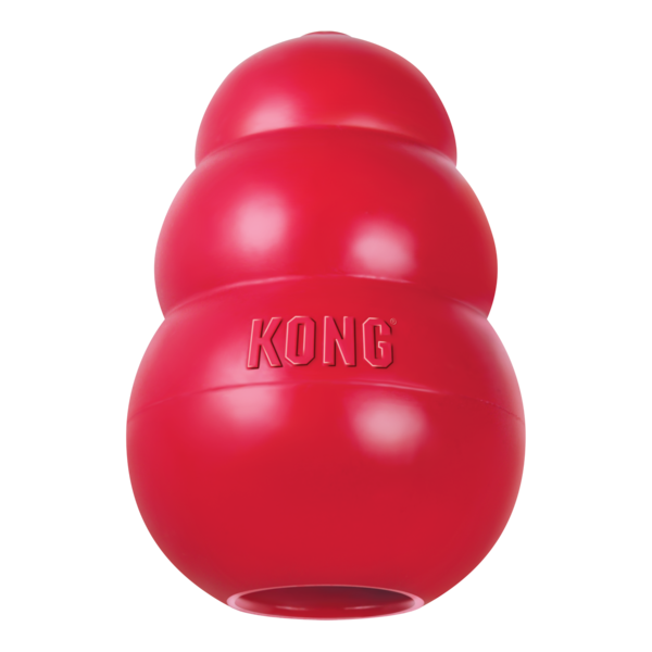 Brinquedo para Cachorro Adulto Grande Vermelho de Borracha Classic Kong