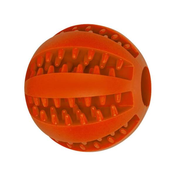 Brinquedo Para Cachorro Bolinha Petiscos Laranja 7cm - Casamb