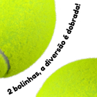 Brinquedo Bolinha de Tênis para Cachorro Nylon Amarela Chalesco