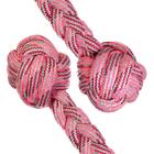 Brinquedo Para Cachorro Osso De Corda Mordedor Rosa 25cm - Pe