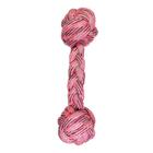 Brinquedo Para Cachorro Osso De Corda Mordedor Rosa 25cm - Pe