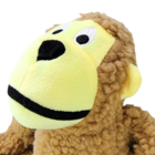 Brinquedo Pelucia Macaco Flexivel para Cachorro Poliéster Marrom Chalesco