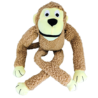 Brinquedo Pelucia Macaco Flexivel para Cachorro Poliéster Marrom Chalesco