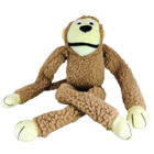 Brinquedo Pelucia Macaco Flexivel para Cachorro Poliéster Marrom Chalesco