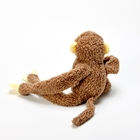 Brinquedo Pelucia Macaco Flexivel para Cachorro Poliéster Marrom Chalesco