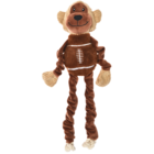 Brinquedo Pelucia Macaco Flexível para Cachorro Poliéster Marrom Chalesco