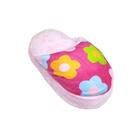 Brinquedo Para Cães E Gatos Chinelo De Pelúcia Rosa