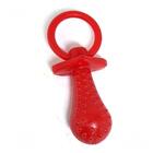 Brinquedo Para Cães Mordedor Chupeta Pet Vermelho