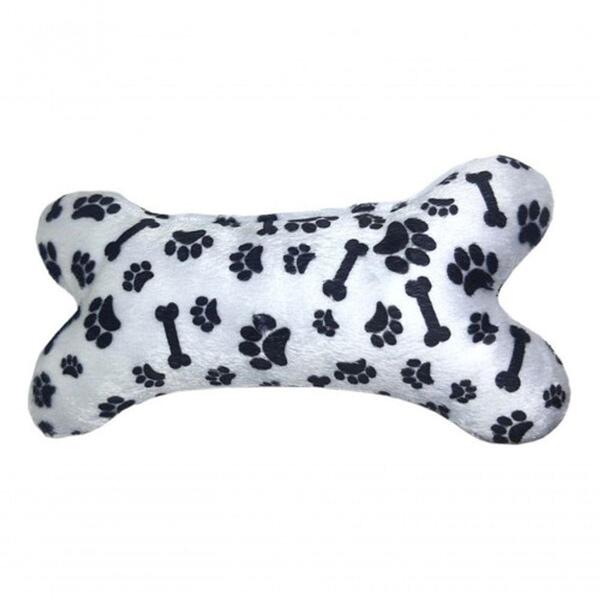 Brinquedo Para Cães Pelúcia Pet Sem Apito Cor Branco