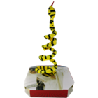 Brinquedo João Bobo para Gato Plástico Amarela Chalesco