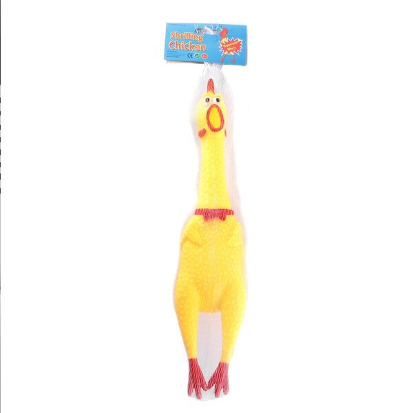 Brinquedo Pet Galinha De Borracha 37 Cm