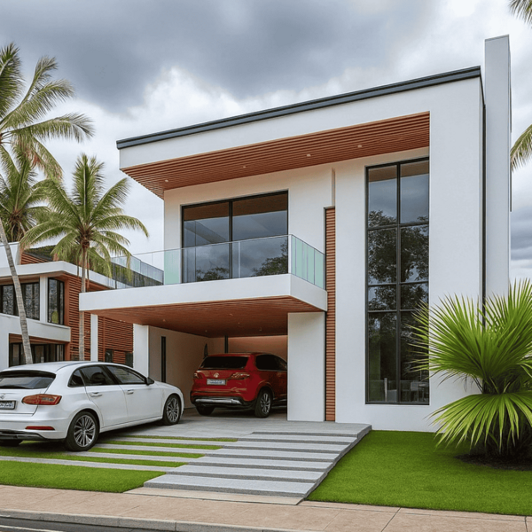 Brise Ripa Em Wpc P/ Teto Interno Cor Teca 290x5x6cm