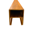 Brise Ripa Em Wpc P/ Teto Interno Cor Teca 290x5x6cm