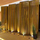 Brise Ripa Em Wpc P/ Teto Interno Cor Teca 290x5x6cm