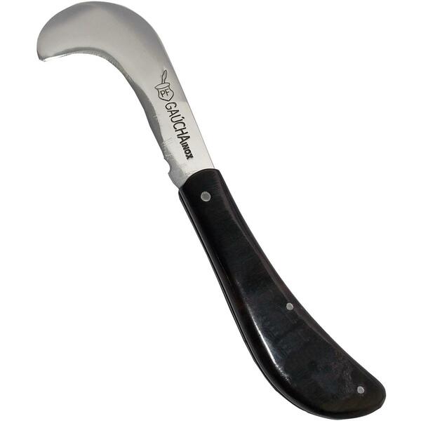 Britola Dobrável Rintia Inox Foice Canivete Cabos Chifres