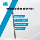 Broca Aço Rápido Din 338 - 125 X 9,0 Mm ( 05 Unidades) - Irwin