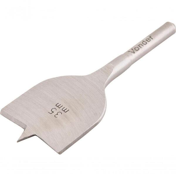 Broca Chata Aço Carbono 35,0x100mm Para Dobradiça - Vonder