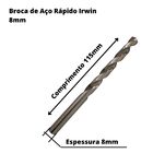 Broca de aço rápido Irwin 8mm