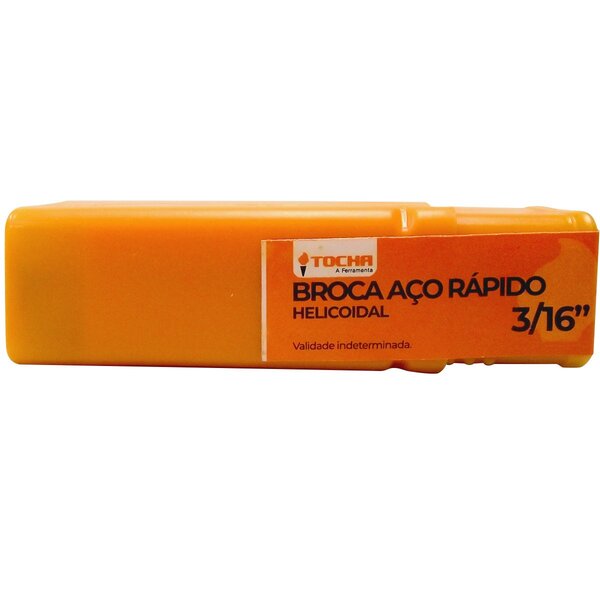 Broca De Aço Rápido Tocha 3/16" 10 Unidades