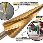 Broca Escalonada 4mm A 32mm 15 Etapas