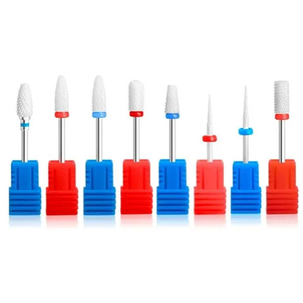 Broca Lixa Unha Kit 8 Blocas De Cerâmica Para Acabamento