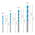 Broca Multiconstruction CYL-9 4 Peças 160x18x57mm Bosch