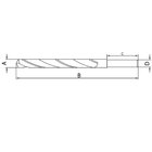 Broca Para Aco 13 64x86mm Corpo Em Aco Rapido Hss Angulo Pont