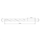 Broca Para Aço 16x178 Mm Tramontina Em Aço Rápido Hss Din 338
