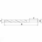 Broca Para Aço 4.1x75 Mm Din 338