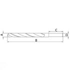 Broca Para Aco 4.5x80mm Corpo Em Aco Rapido Hss Angulo Ponta