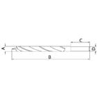 Broca Para Madeira 11.0x140 Mm Corpo Em Aco Especial Temperad