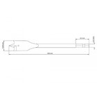Broca Para Madeira Ponta Chata 5 8x150mm Corpo Em Aco Especia
