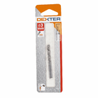 Broca para Metal com Haste Redonda 3x61mm 2 Peças Dexter