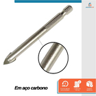 Broca Para Vidro Cerâmica Com Ponta Tungstênio 10mm - Starfer