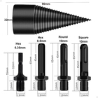 Broca Racha Lenha 32mm Para Furadeira Com 4 Hastes Universal