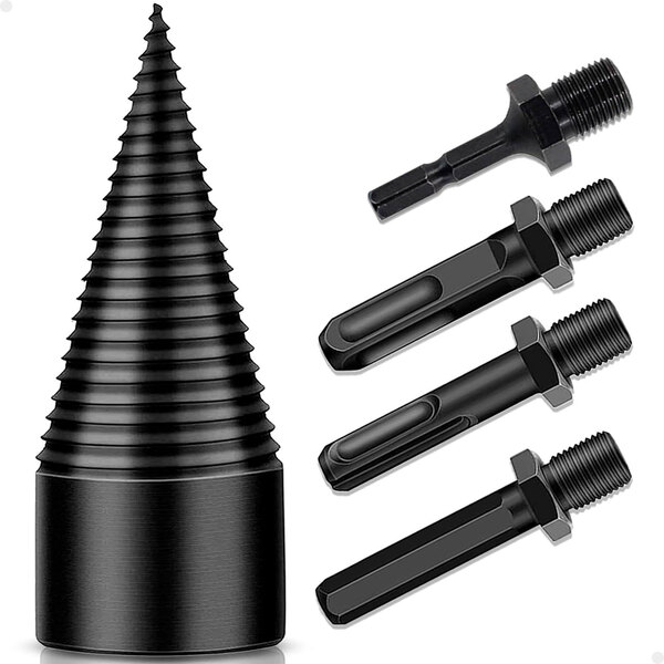 Broca Racha Lenha 32mm Para Furadeira Com 4 Hastes Universal