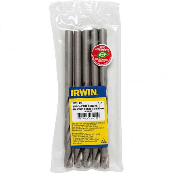 Broca Videa Irwin I 12,00mm-912 C-5 Pcs