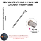 Broca Widea Mtx/line 8x120mm Concreto Tijolo Alvenaria 708589