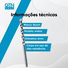 Broca Widea Pacote Com 10 Peças Bosch 6mm