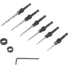 Brocas De Aço Rápido Com Escariador 7/64 A 1/4 E Limitador