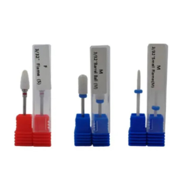 Brocas De Cerâmica Kit C/ 3un Ideal Para Esculpir Unhas