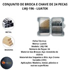Brocas Madeira Metal Soquetes Crv Bits Fenda Phillips Pz Jogo